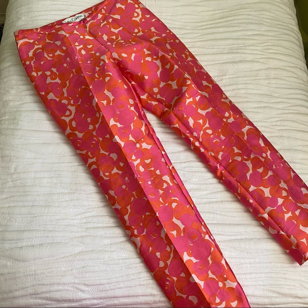 Sara Campbell Silk Blend Cigarette Pants